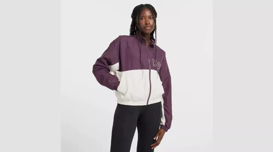 Women's Colour Blocked Graphic Woven Jacket
