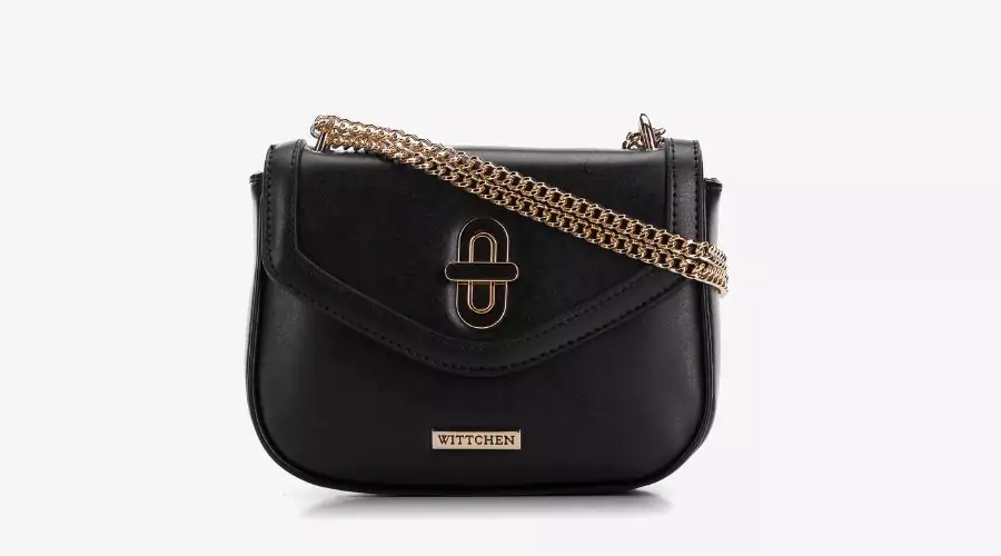 Women’s Messenger Bag with Embroidered Flap