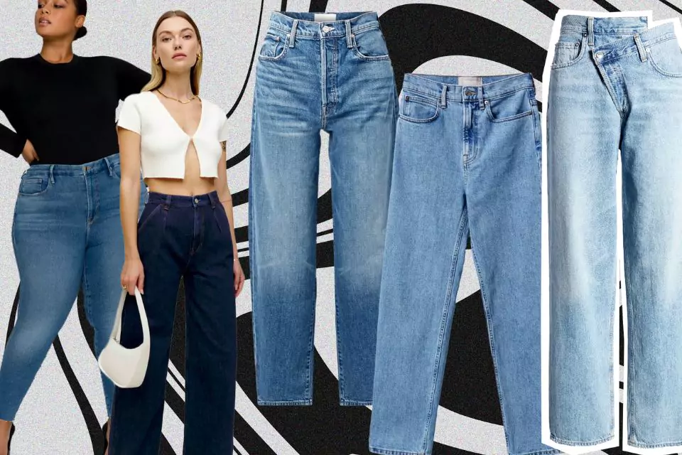 High waisted jeans