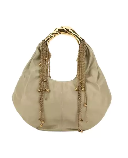 Chloe Twisted Shell Leather Shoulder Bag