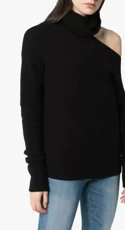 PAIGE Raundi Cold-Shoulder Turtleneck Sweater