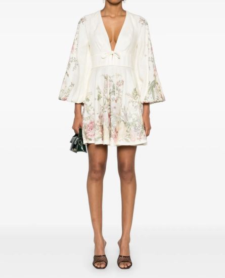 ZIMMERMANN Waverly Linen Minidress
