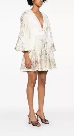 ZIMMERMANN Waverly Linen Minidress