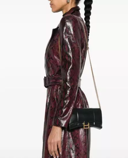 Balenciaga Hourglass Wallet with Chain