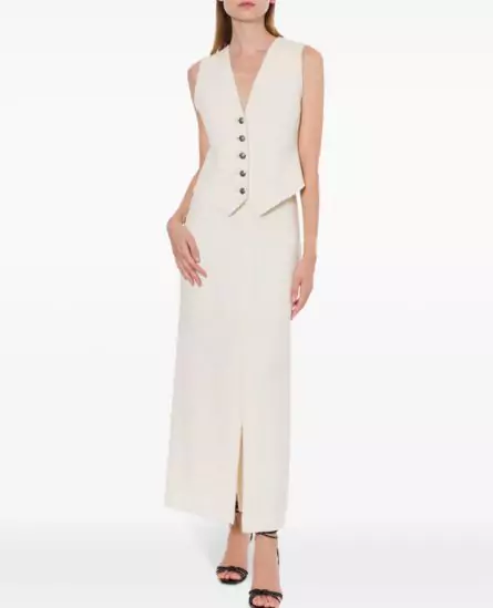 Philosophy Di Lorenzo Serafini V-neck Raw-cut Waistcoat