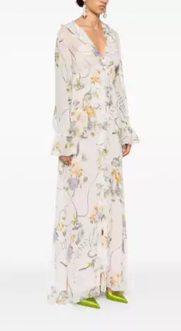 Blumarine Floral-Print Maxi Dress
