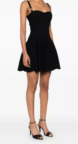 Elisabetta Franchi Knitted Pleated Dress