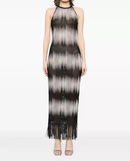 Tessitura Body Couture Fringed Dress