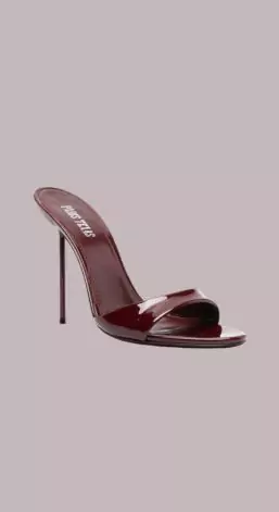 Paris Texas Lidia 105mm Patent-Leather Mules