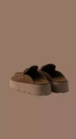 Prada Suede Platform Mules