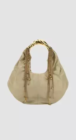 Chloe Twisted Shell Leather Shoulder Bag