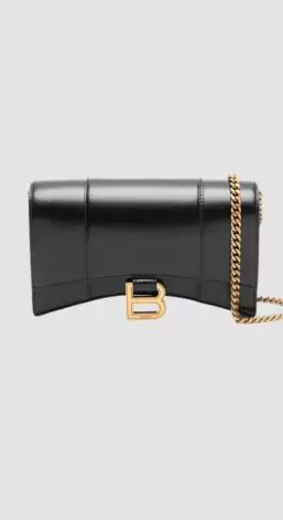 Balenciaga Hourglass Wallet with Chain