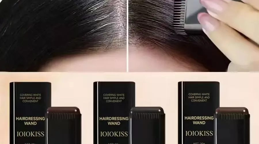 3-In-1 Hair Coloring Stick with Comb Teeth for Gray Coverage