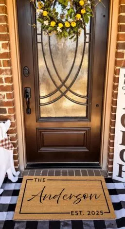 Personalized doormats | Frontceleb
