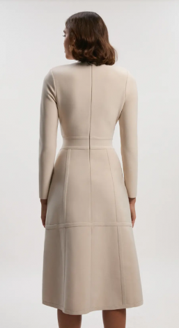 Karen Millen Figure Form Bandage Asymmetric Long Sleeve Knit Midi Dress (1)