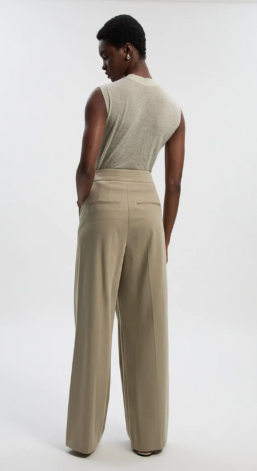 Karen Millen Polished Viscose Belted Tailored Wide Leg (1)