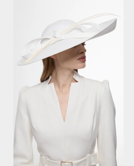 Karen Millen Quill Bow Detailed Disk Fascinator