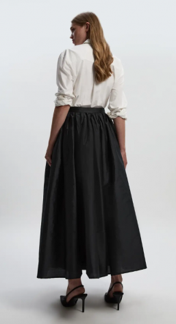 Karen Millen Taffeta Woven Maxi Skirt (1)